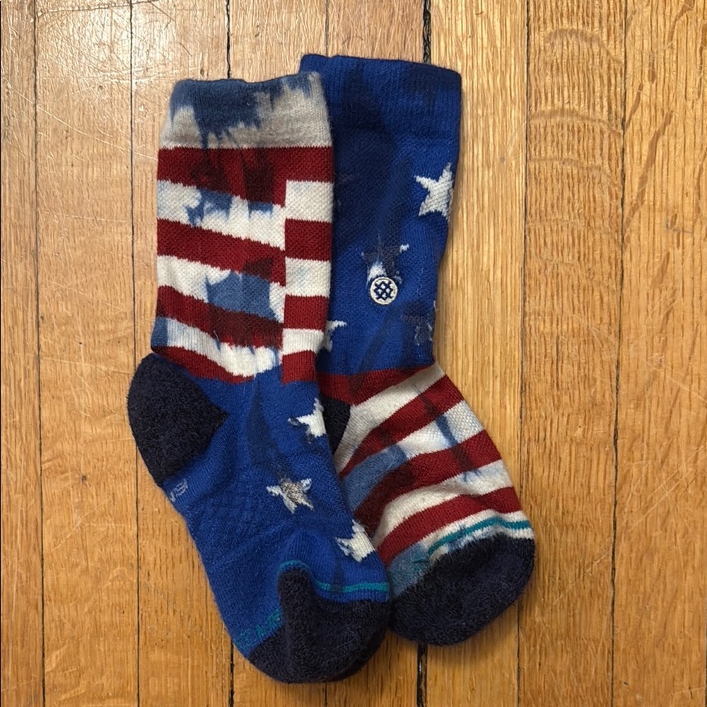 Stance Patriotic Striped and Starred Socks kids